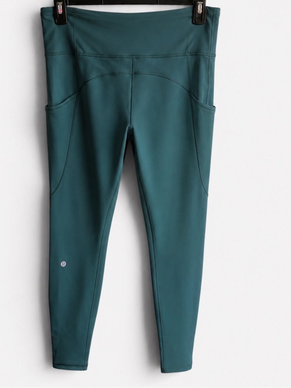Lululemon Fast & Free High Rise Pocket Leggings Teal Size 14 25” EUC